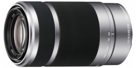 Объектив Sony 55-210mm f/4.5-6.3 E (SEL-55210) серебристый