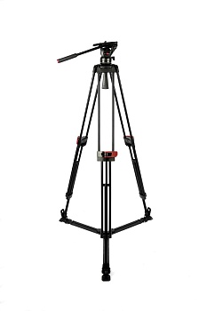 Профессиональный алюминиевый штатив FST TH605A с видеоголовой