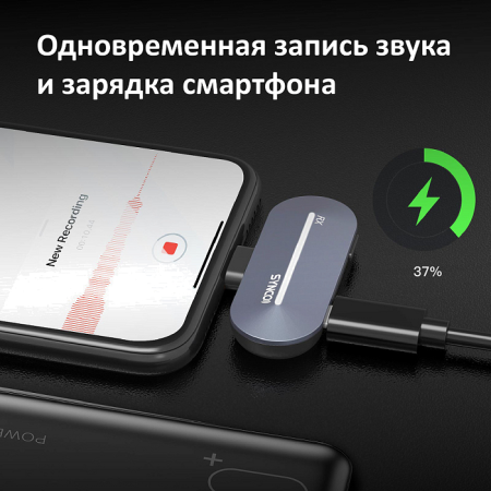 Радиосистема SYNCO P2T 2,4 ГГц приемник, 2 передатчика, футляр-зарядка (разъем Type-C)