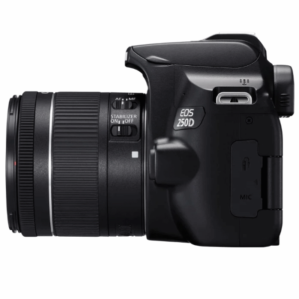 Фотоаппарат Canon EOS 250D Kit черный EF-S 18-55mm f/4-5.6 IS STM