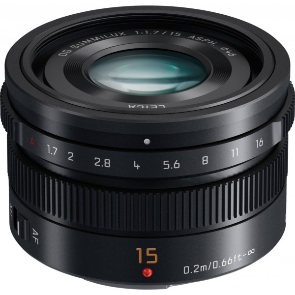 Объектив Panasonic Summilux 15mm f/1.7 Asph DG (H-X015E-K)